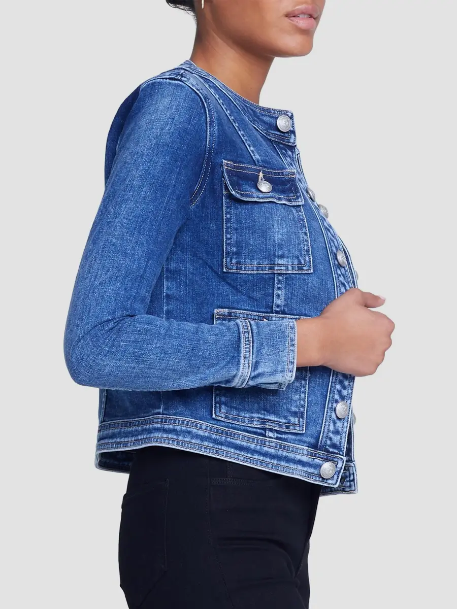 L'Agence Women's Yari Collarless Jacket | Thumbnail 4
