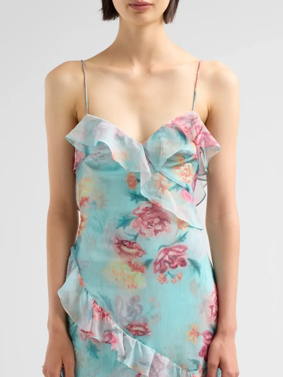 PatBo Women's Flora Mist Floral Ruffle Maxi Dress | Thumbnail 5