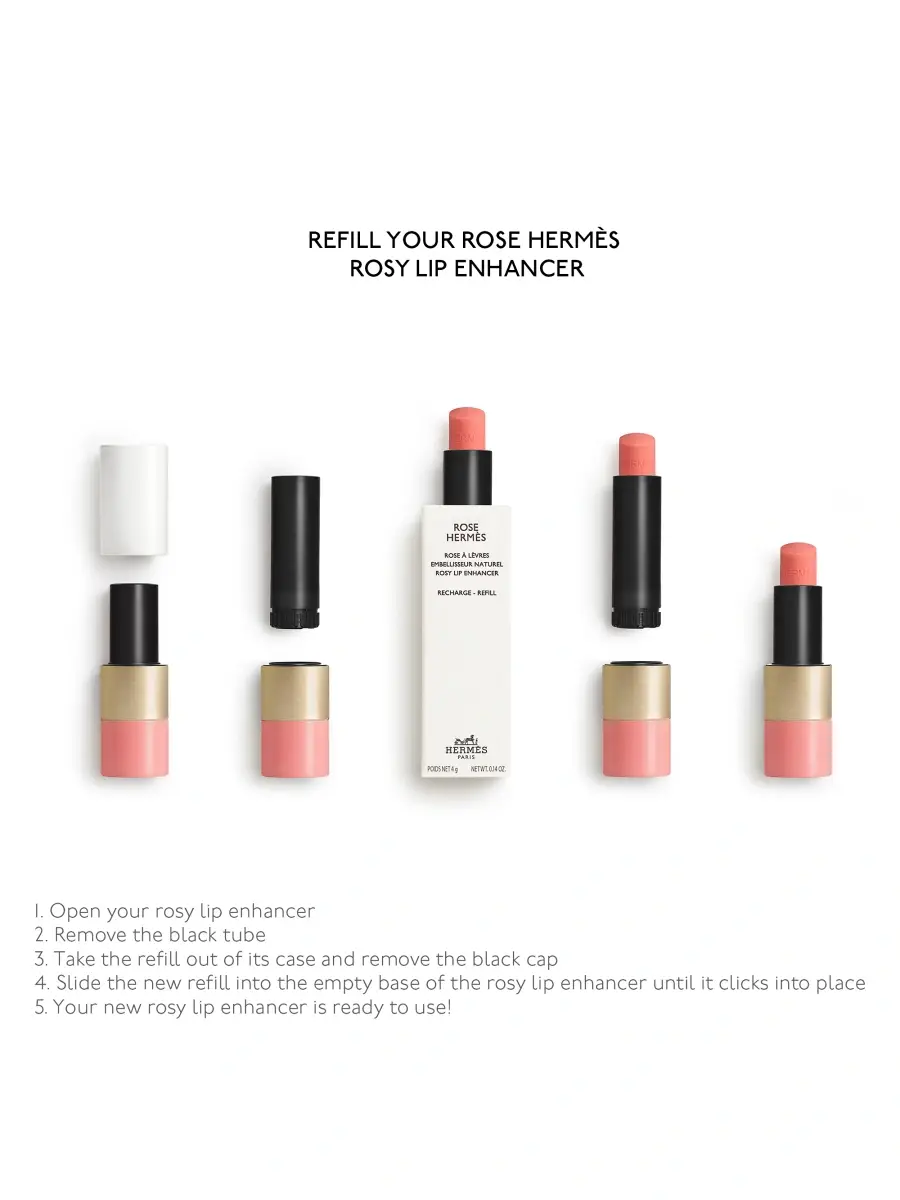 HERMÈS Women's Rose Hermès Rosy Lip Enhancer Refill | Thumbnail 4 HERMÈS Women's Rose Hermès Rosy Lip Enhancer Refill | Thumbnail 4