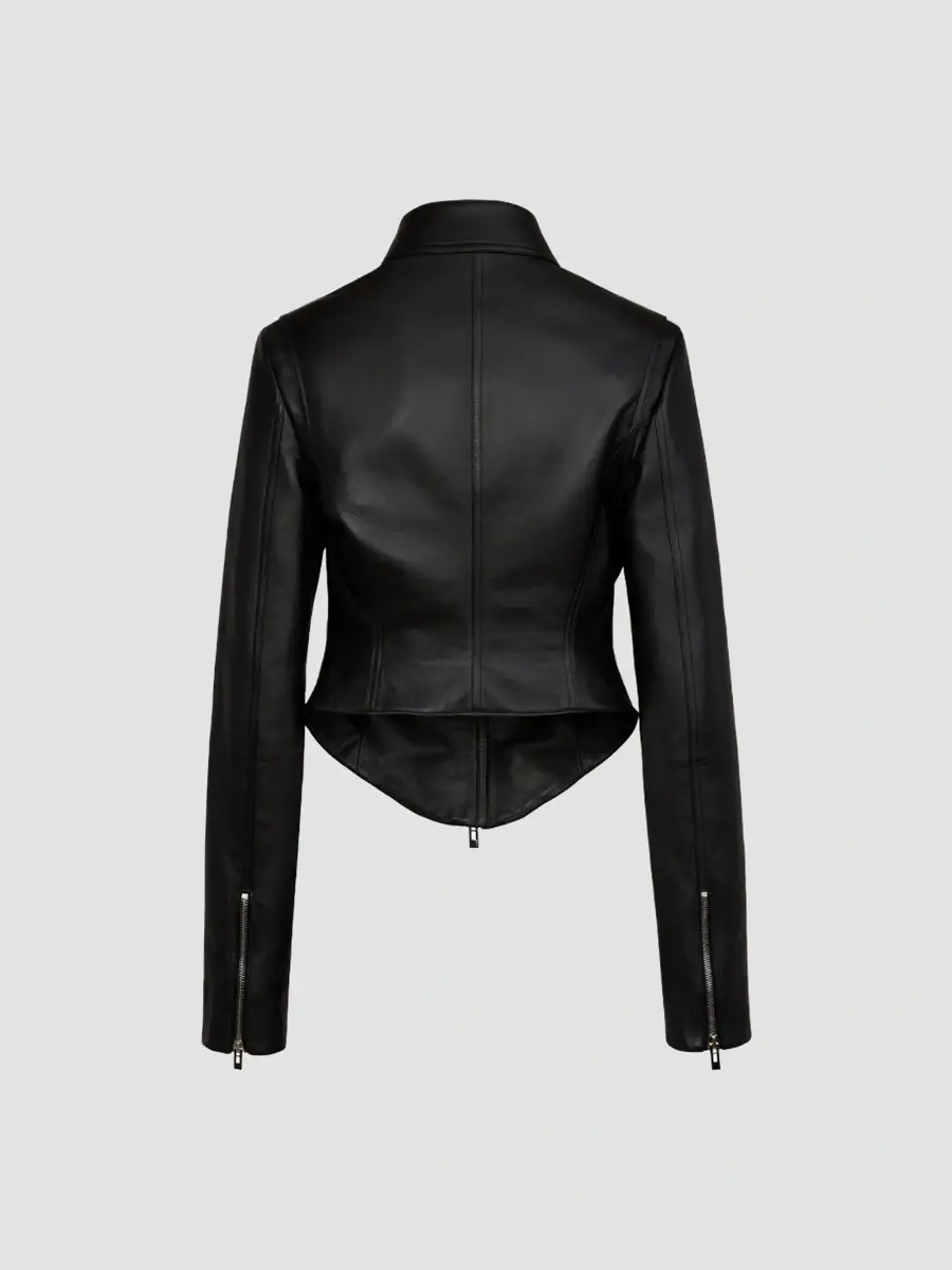 Alaïa Women's Soft Leather Biker Jacket | Thumbnail 3 Alaïa Women's Soft Leather Biker Jacket | Thumbnail 3