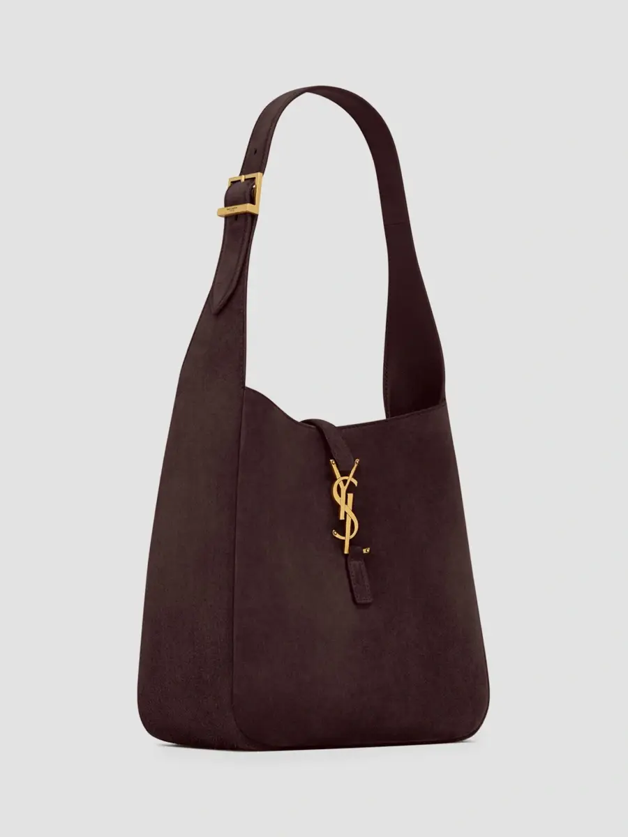 Saint Laurent Women's Le 5 à 7 Supple Small Shoulder Bag in Suede - Arabica | Thumbnail 5
