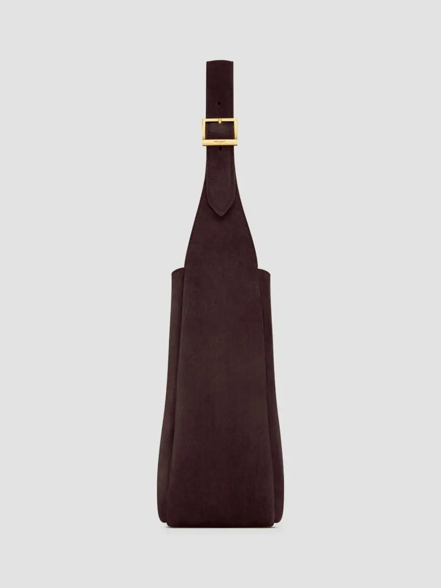 Saint Laurent Women's Le 5 à 7 Supple Small Shoulder Bag in Suede - Arabica | Thumbnail 6