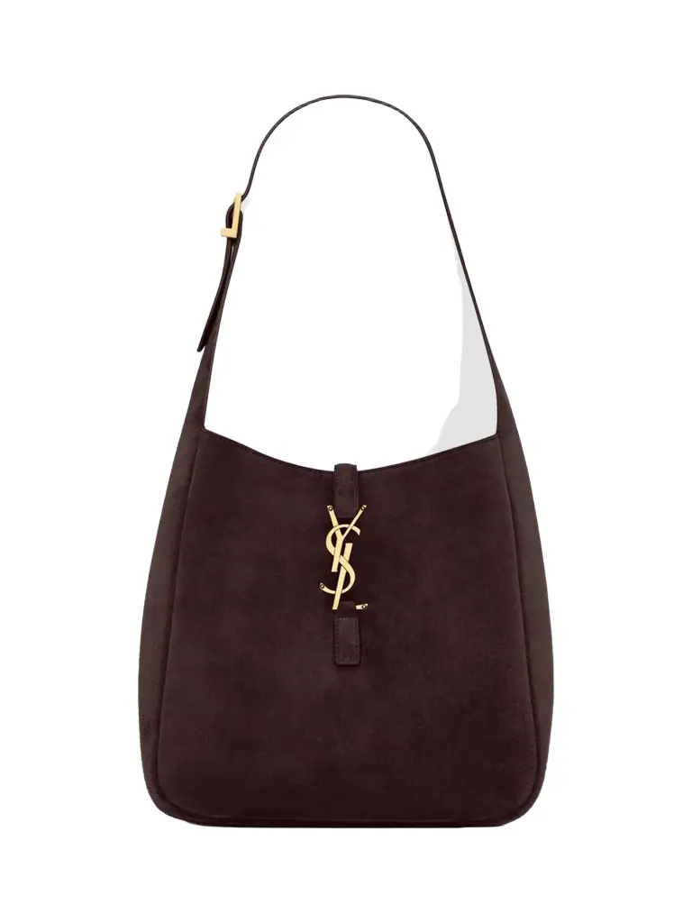 Saint Laurent Women's Le 5 à 7 Supple Small Shoulder Bag in Suede - Arabica