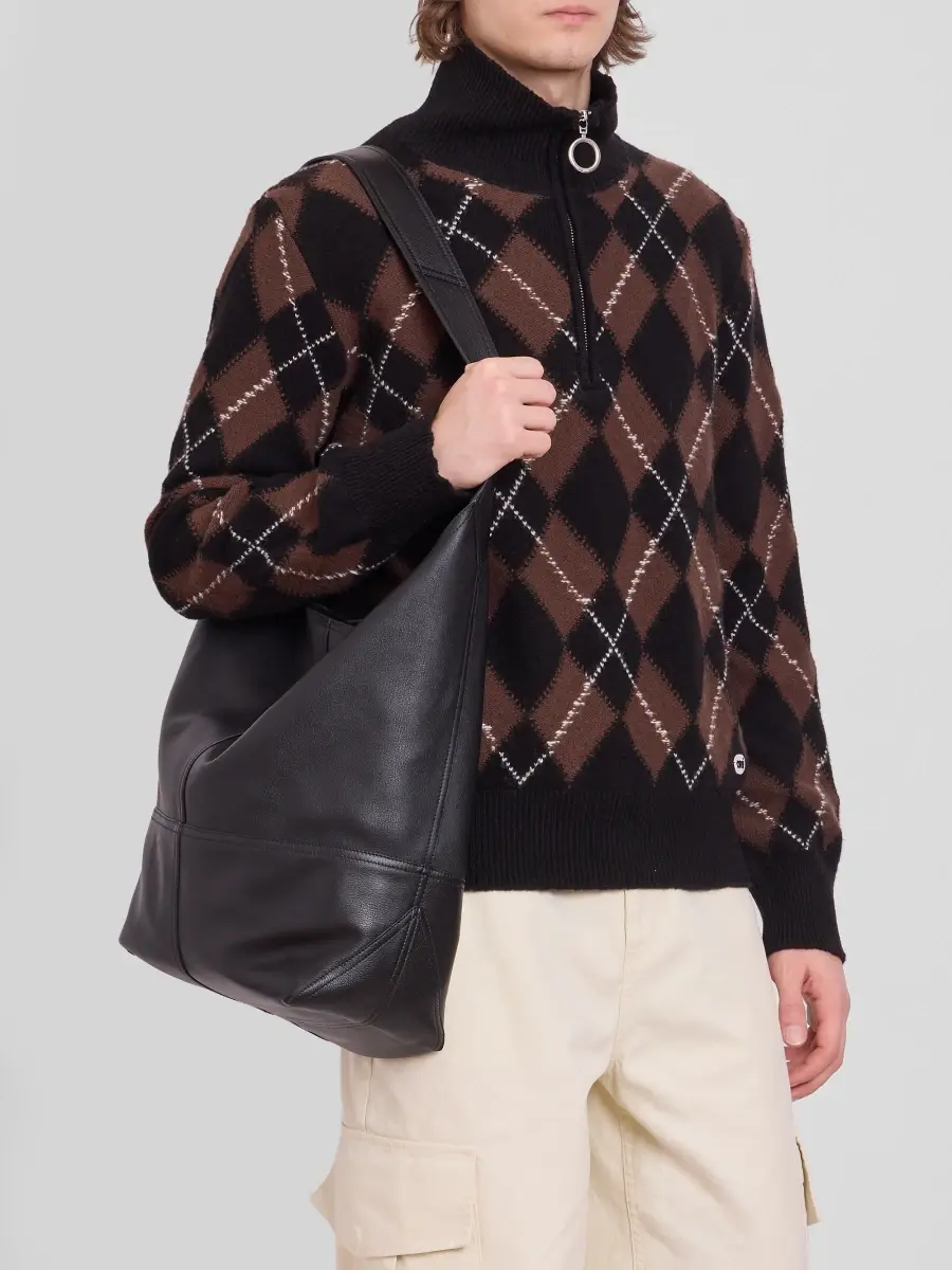 AMI PARIS Men's Etienne Leather Crossbody Bag | Thumbnail 2 AMI PARIS Men's Etienne Leather Crossbody Bag | Thumbnail 2