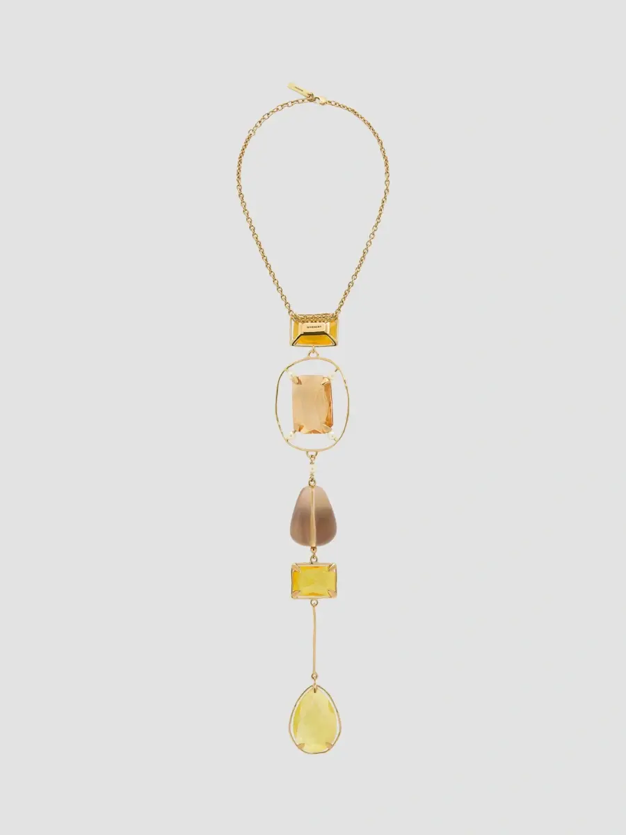 Givenchy Women's Rainbow Drop Necklace in Metal and Crystals | Thumbnail 2 Givenchy Women's Rainbow Drop Necklace in Metal and Crystals | Thumbnail 2
