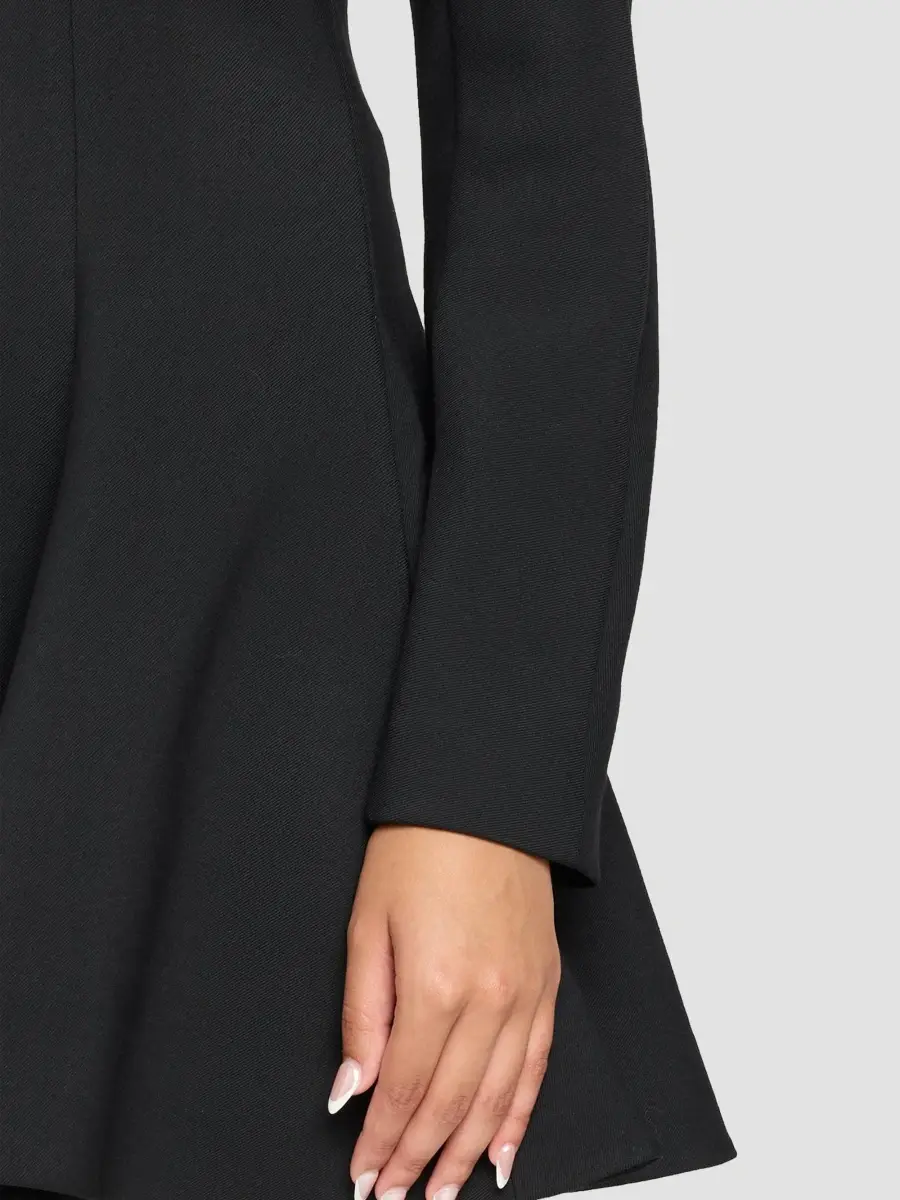 Stella McCartney Women's Fit & Flare Wool-Blend Mini Dress | Thumbnail 5 Stella McCartney Women's Fit & Flare Wool-Blend Mini Dress | Thumbnail 5