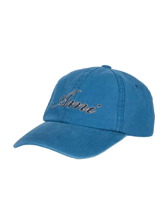 AMI PARIS Men's Embroidered Cotton Cap