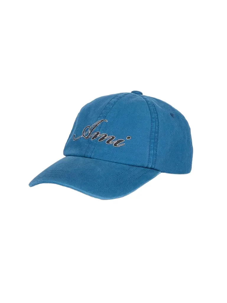 AMI PARIS Men's Embroidered Cotton Cap