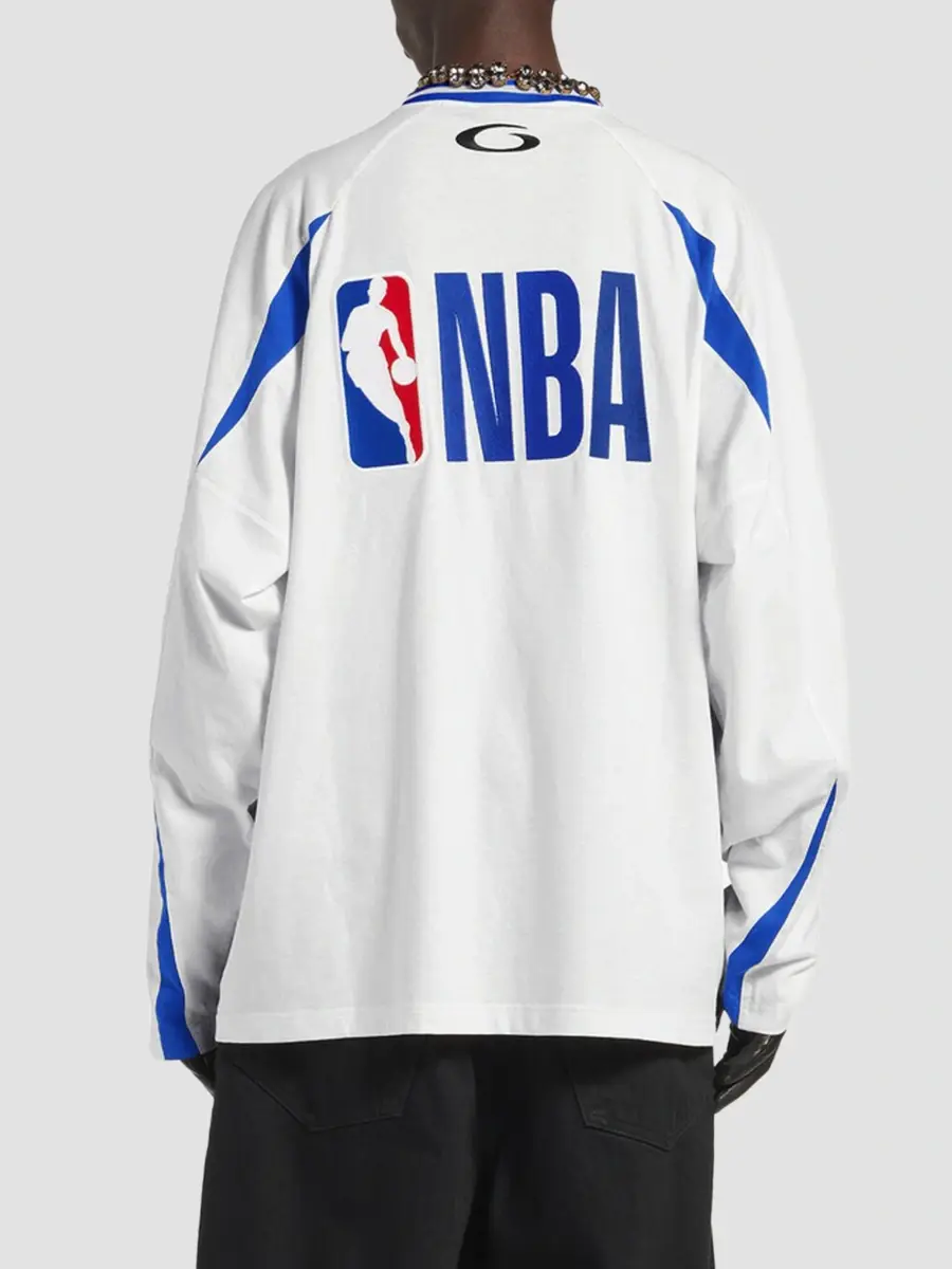 Balenciaga Men's / NBA Collaboration Oversized Long Sleeve T-Shirt | Thumbnail 5 Balenciaga Men's / NBA Collaboration Oversized Long Sleeve T-Shirt | Thumbnail 5