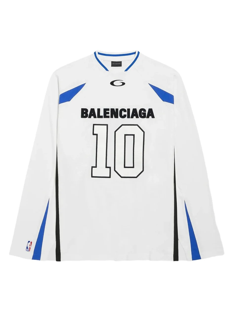 Balenciaga Men's / NBA Collaboration Oversized Long Sleeve T-Shirt