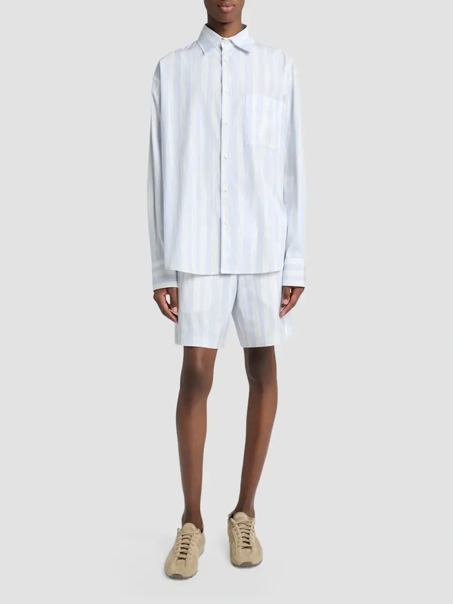 Jacquemus Men's Wave Stripe Cotton Shirt | Thumbnail 2 Jacquemus Men's Wave Stripe Cotton Shirt | Thumbnail 2