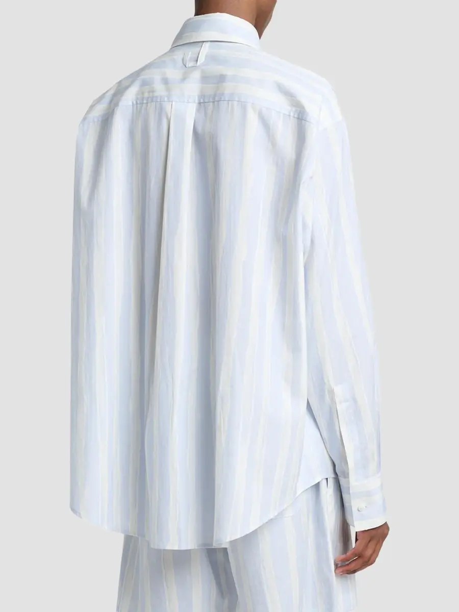 Jacquemus Men's Wave Stripe Cotton Shirt | Thumbnail 3 Jacquemus Men's Wave Stripe Cotton Shirt | Thumbnail 3