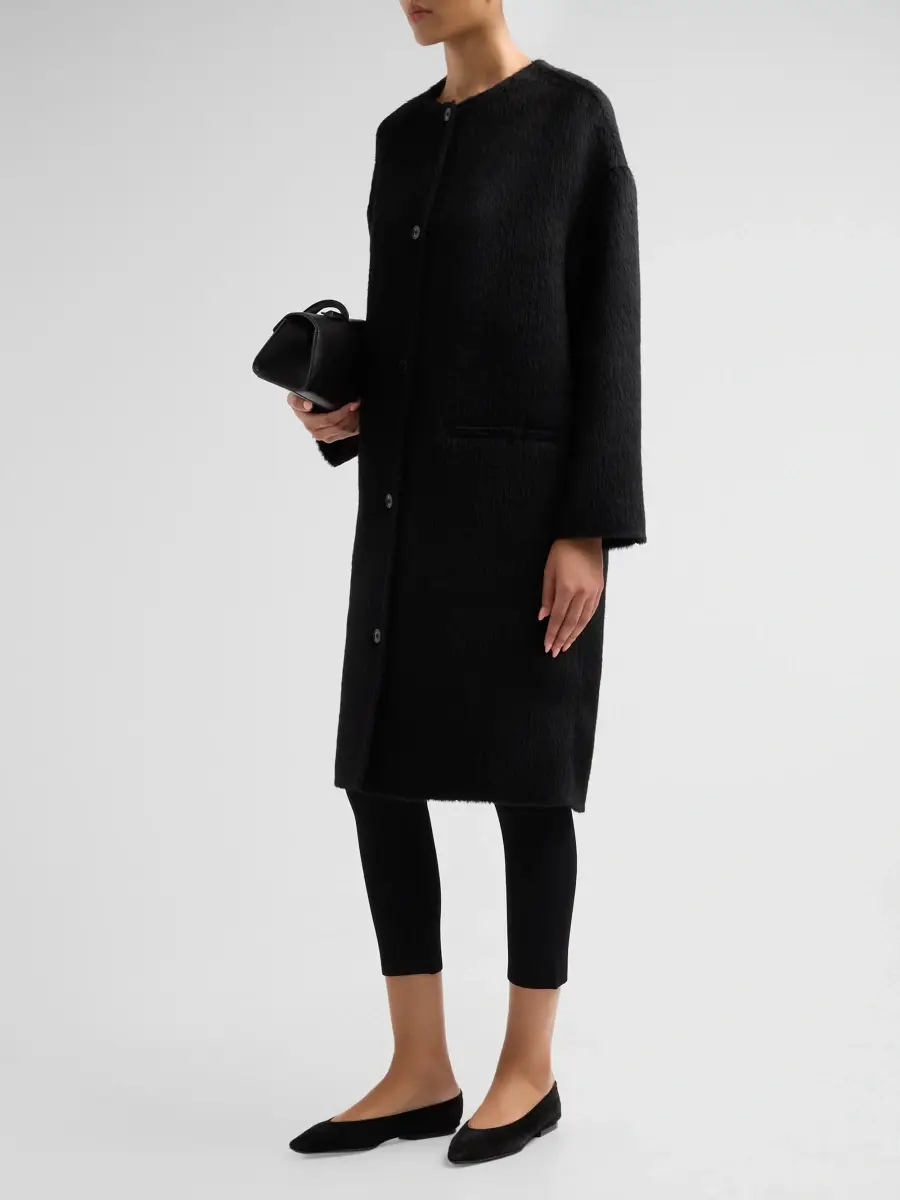 Loulou de Saison Women's Orson Oval-Shaped Coat | Thumbnail 4 Loulou de Saison Women's Orson Oval-Shaped Coat | Thumbnail 4