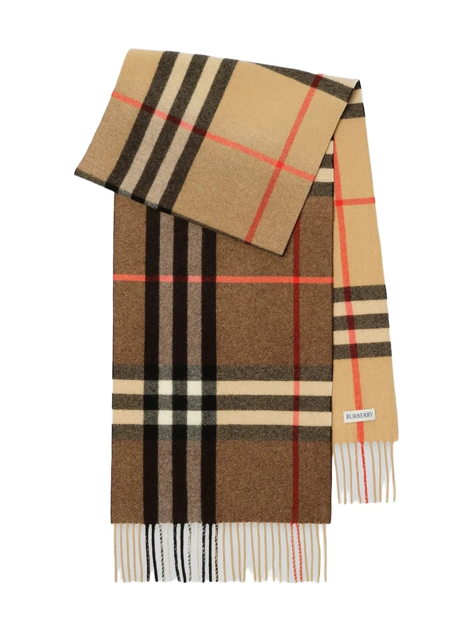 Burberry Men's Gradient Check Cashmere Scarf