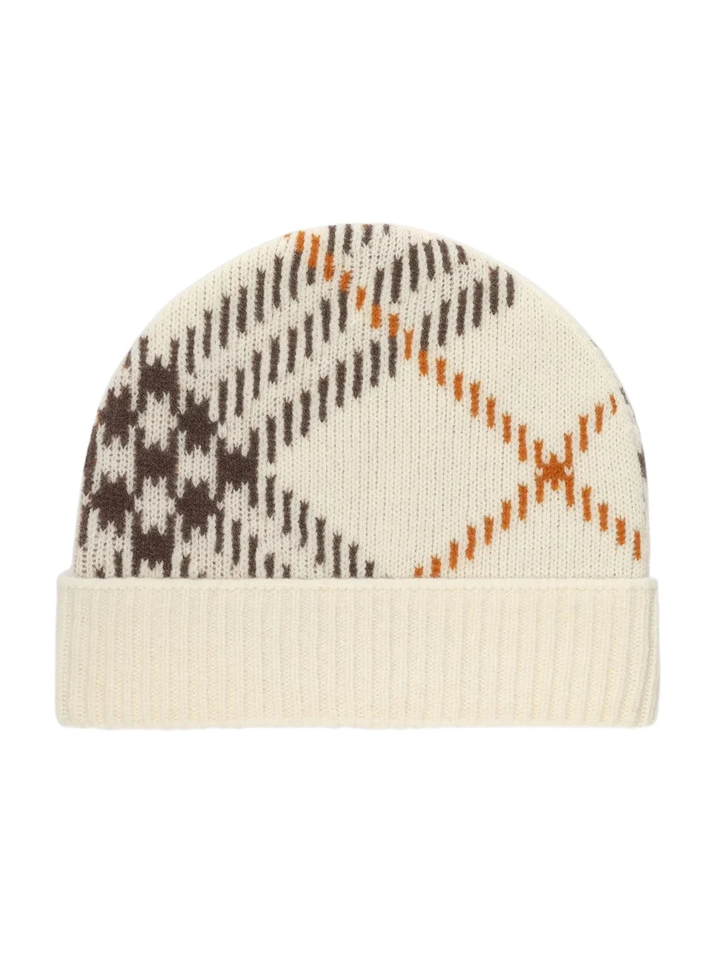 Burberry Men's Core Check Cashmere-Blend Beanie