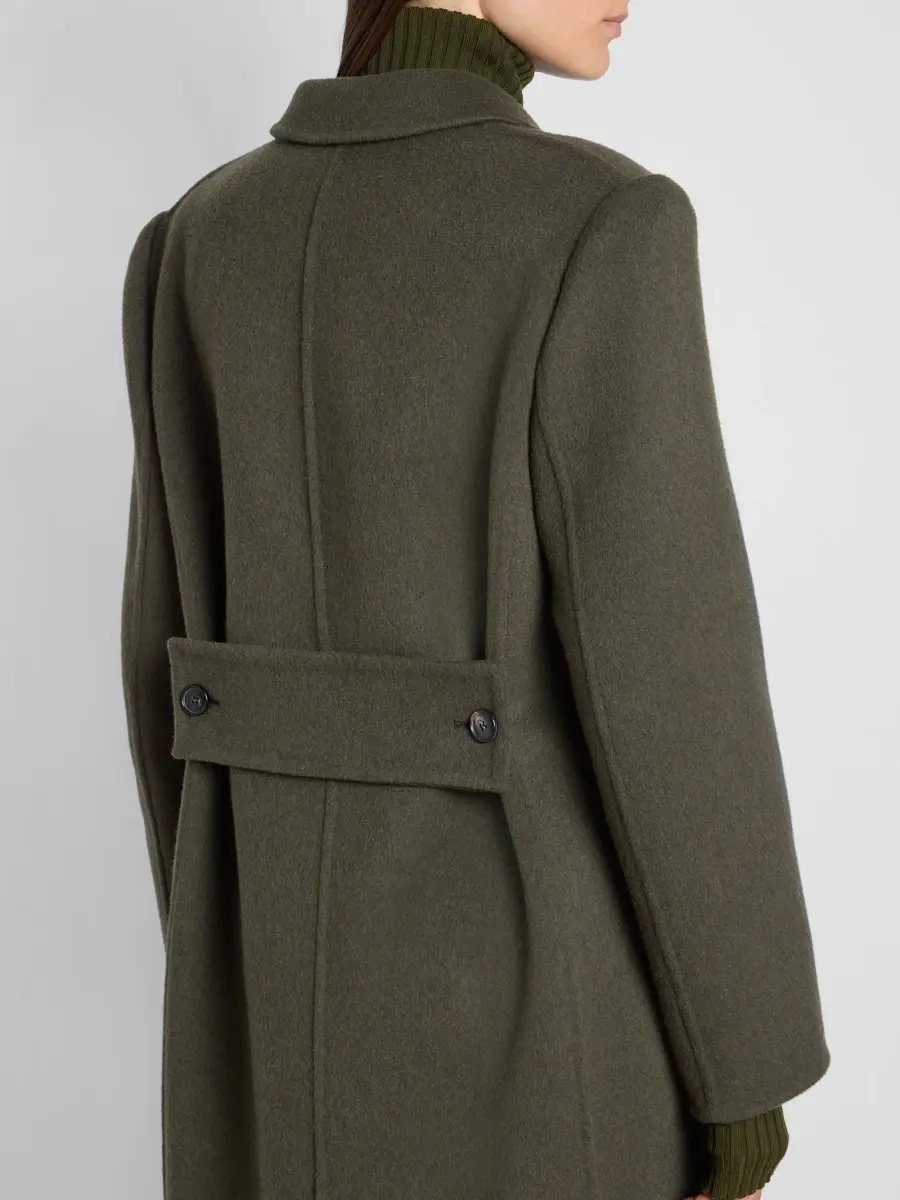 Victoria Beckham Women's Catriona Wool-Blend Double-Breasted Coat | Thumbnail 5 Victoria Beckham Women's Catriona Wool-Blend Double-Breasted Coat | Thumbnail 5
