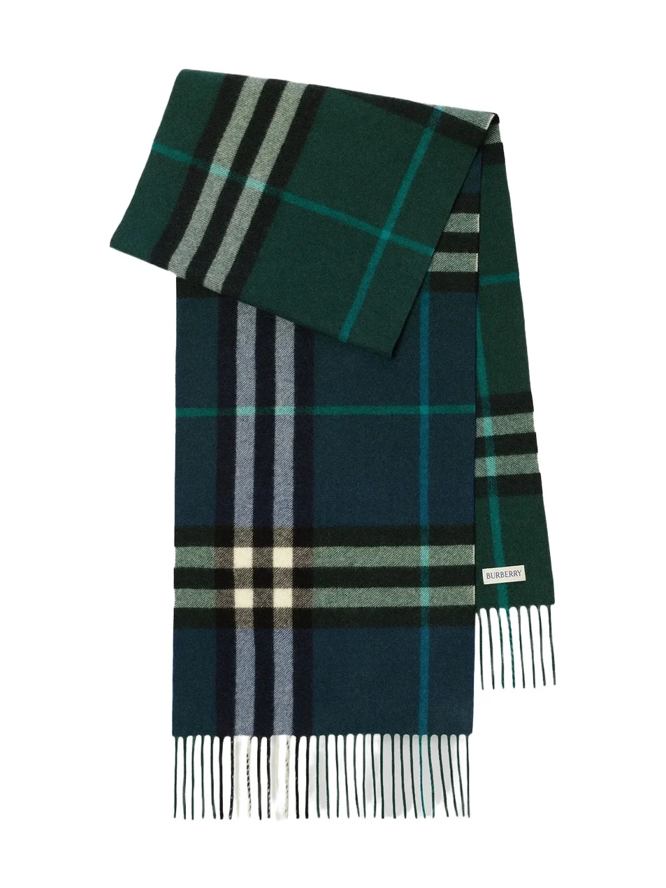 Men's Gradient Check Cashmere Scarf Men's Gradient Check Cashmere Scarf
