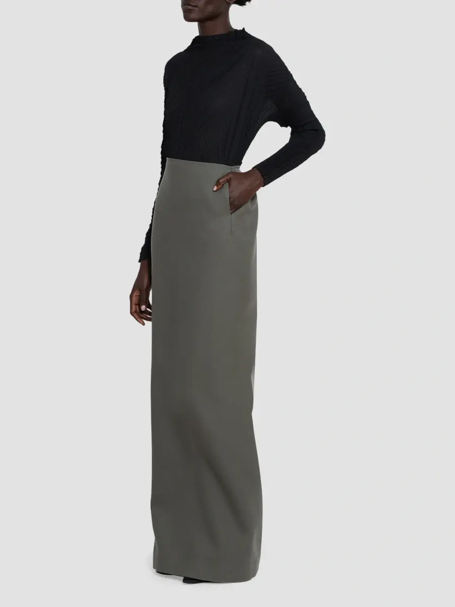 Issey Miyake Women's Calligraph Wool Maxi Skirt | Thumbnail 4 Issey Miyake Women's Calligraph Wool Maxi Skirt | Thumbnail 4