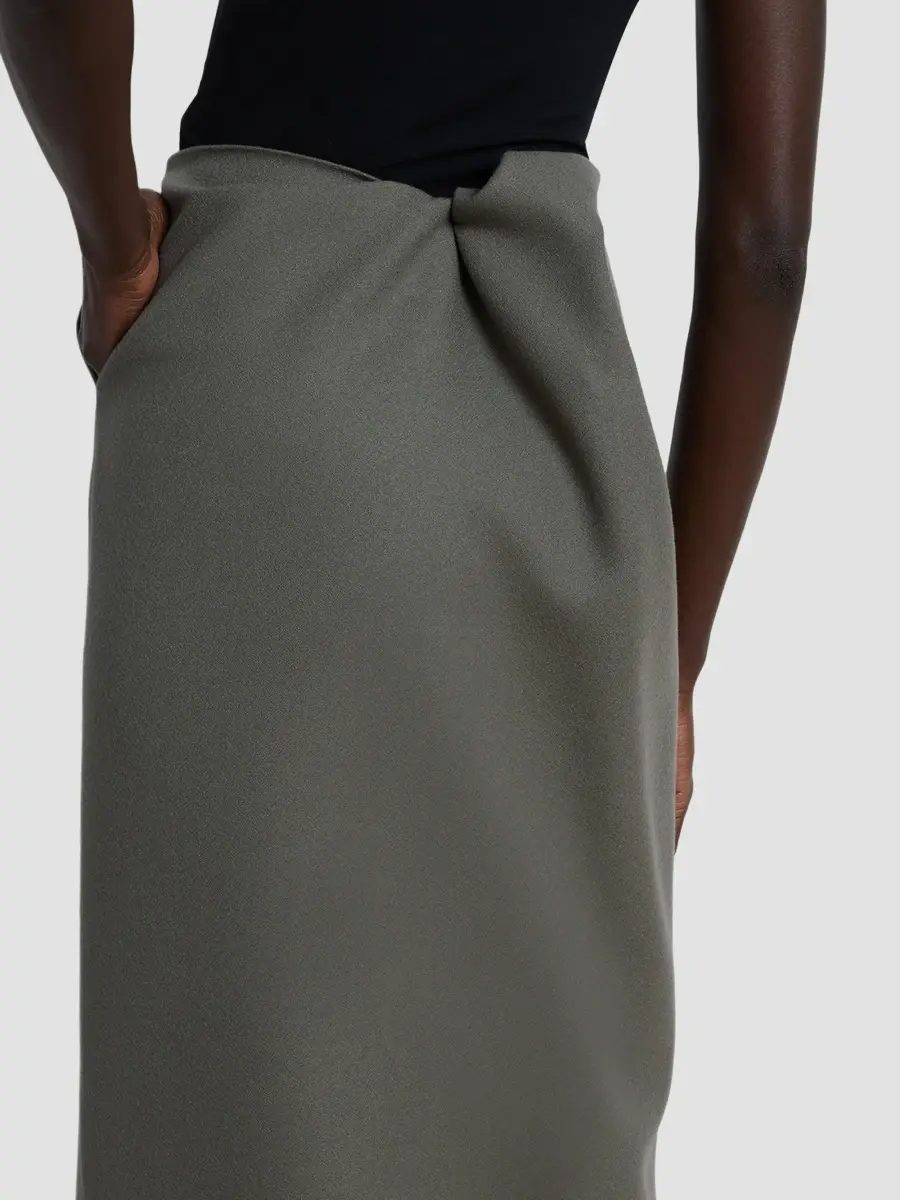 Issey Miyake Women's Calligraph Wool Maxi Skirt | Thumbnail 5 Issey Miyake Women's Calligraph Wool Maxi Skirt | Thumbnail 5