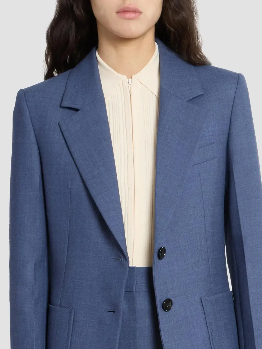 Victoria Beckham Women's Stretch-Wool Patch-Pocket Jacket | Thumbnail 5 Victoria Beckham Women's Stretch-Wool Patch-Pocket Jacket | Thumbnail 5