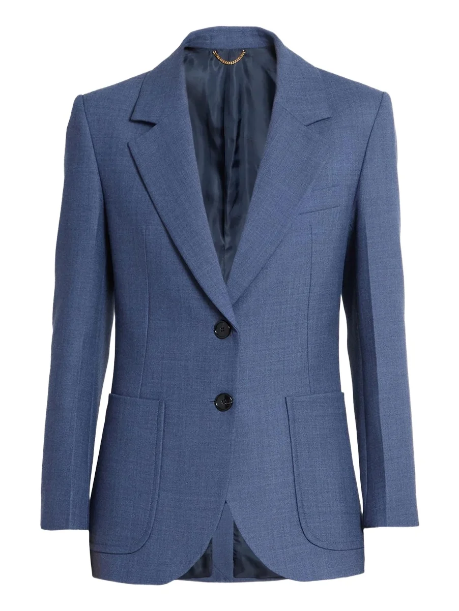 Women's Stretch-Wool Patch-Pocket Jacket