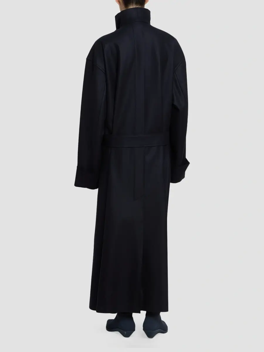 Issey Miyake Women's Shell Wool-Blend Coat | Thumbnail 3 Issey Miyake Women's Shell Wool-Blend Coat | Thumbnail 3