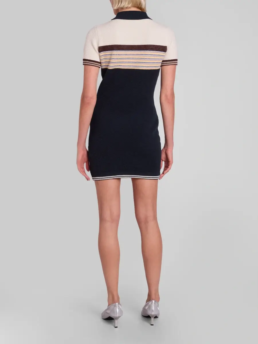 Casablanca Women's Cafe Stripe Polo Dress | Thumbnail 3 Casablanca Women's Cafe Stripe Polo Dress | Thumbnail 3