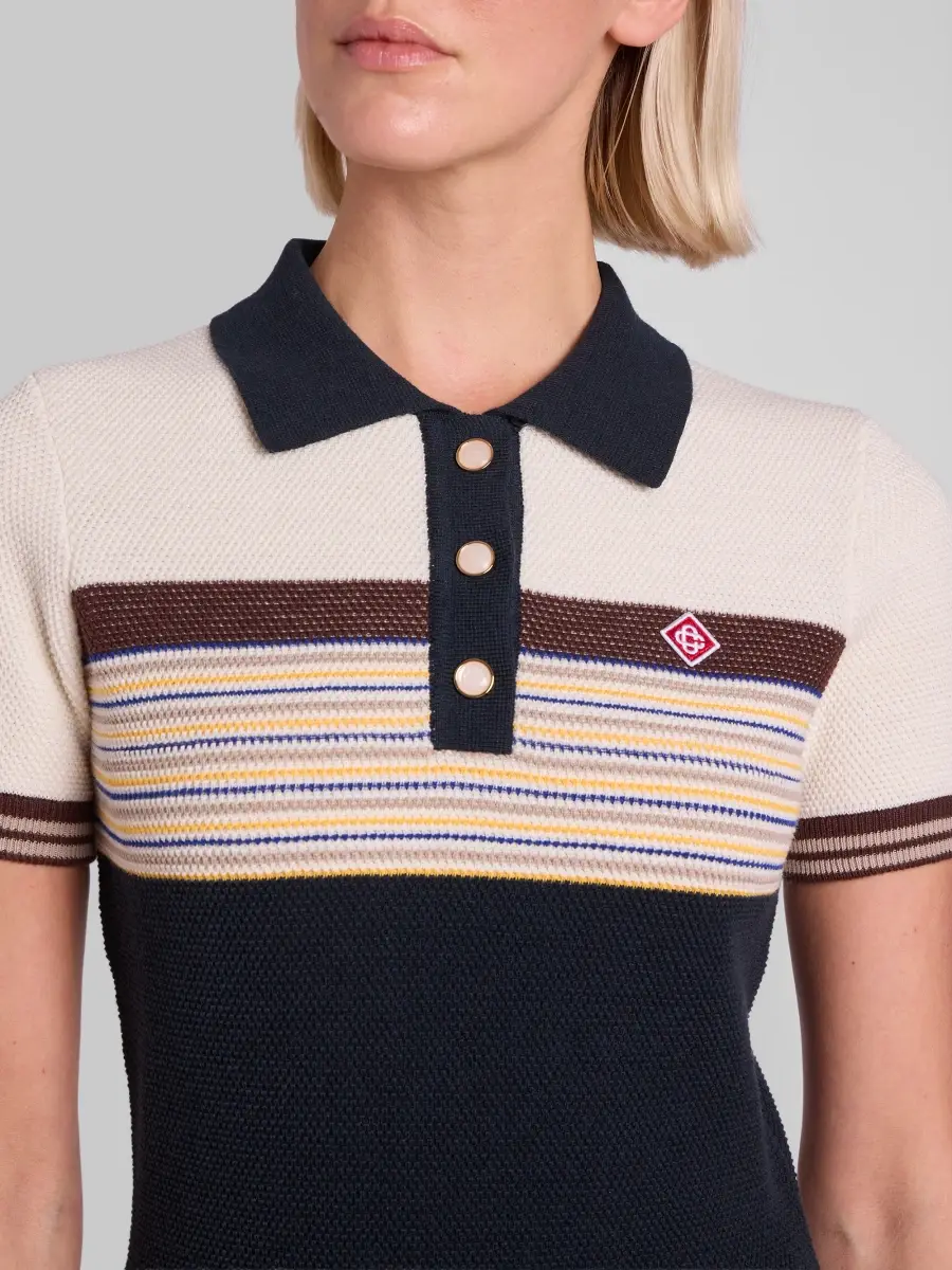 Casablanca Women's Cafe Stripe Polo Dress | Thumbnail 5 Casablanca Women's Cafe Stripe Polo Dress | Thumbnail 5