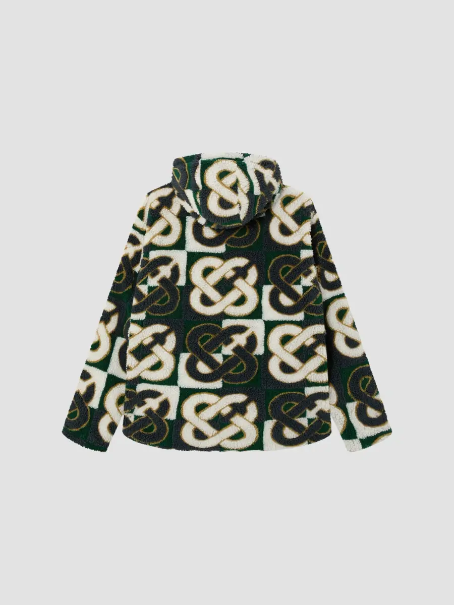 Casablanca Men's Monogram Logo Sherpa Jacket | Thumbnail 2 Casablanca Men's Monogram Logo Sherpa Jacket | Thumbnail 2