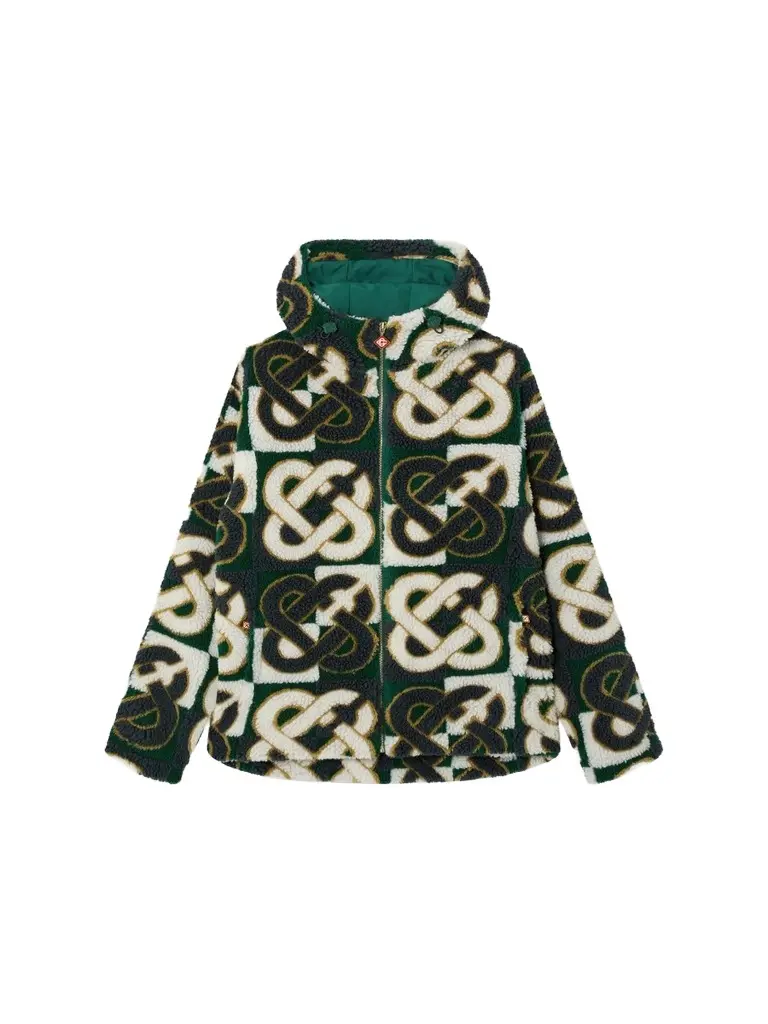 Men's Monogram Logo Sherpa Jacket