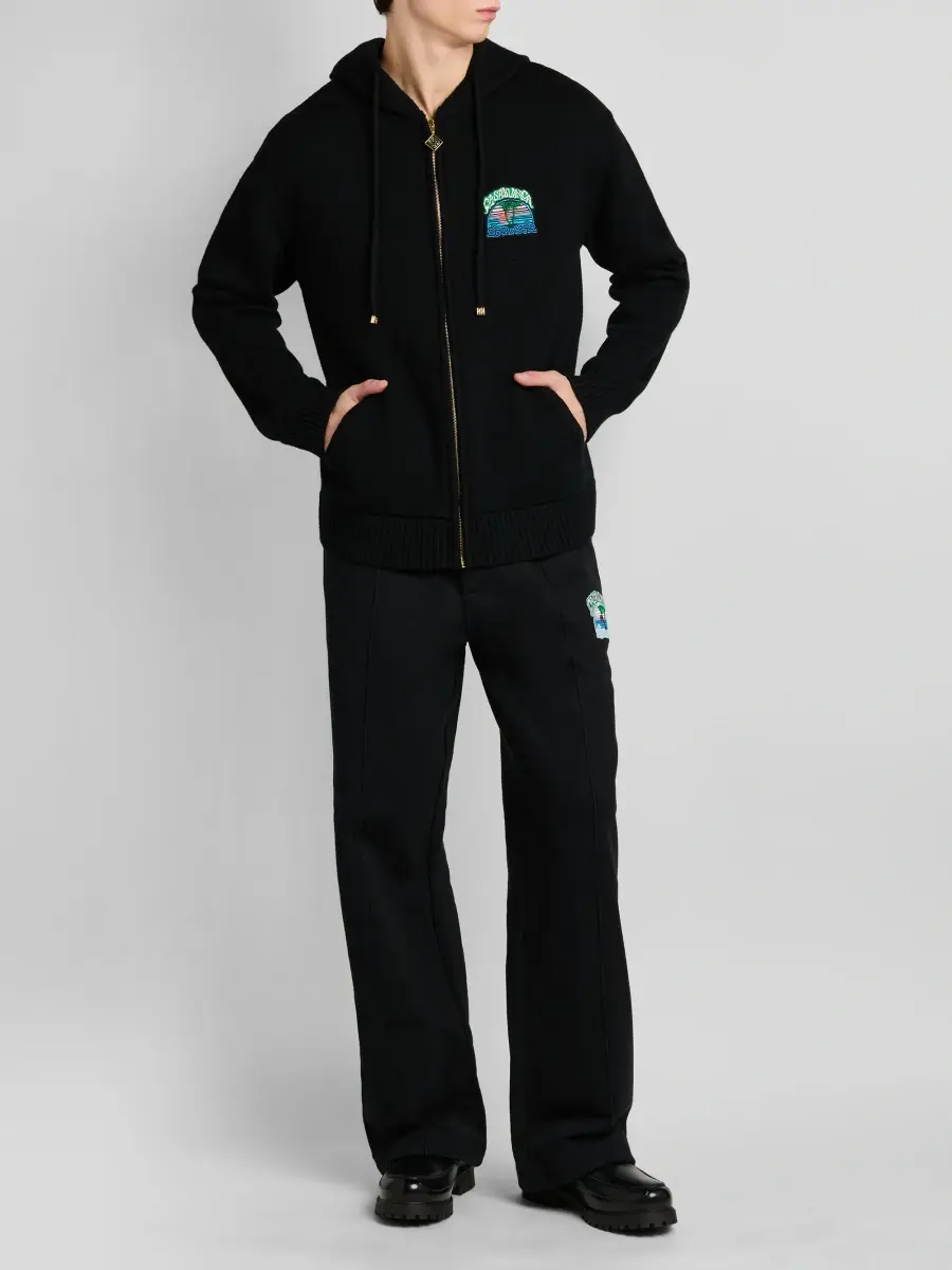 Casablanca Men's Palm Tree Cotton Full-Zip Hoodie | Thumbnail 2 Casablanca Men's Palm Tree Cotton Full-Zip Hoodie | Thumbnail 2