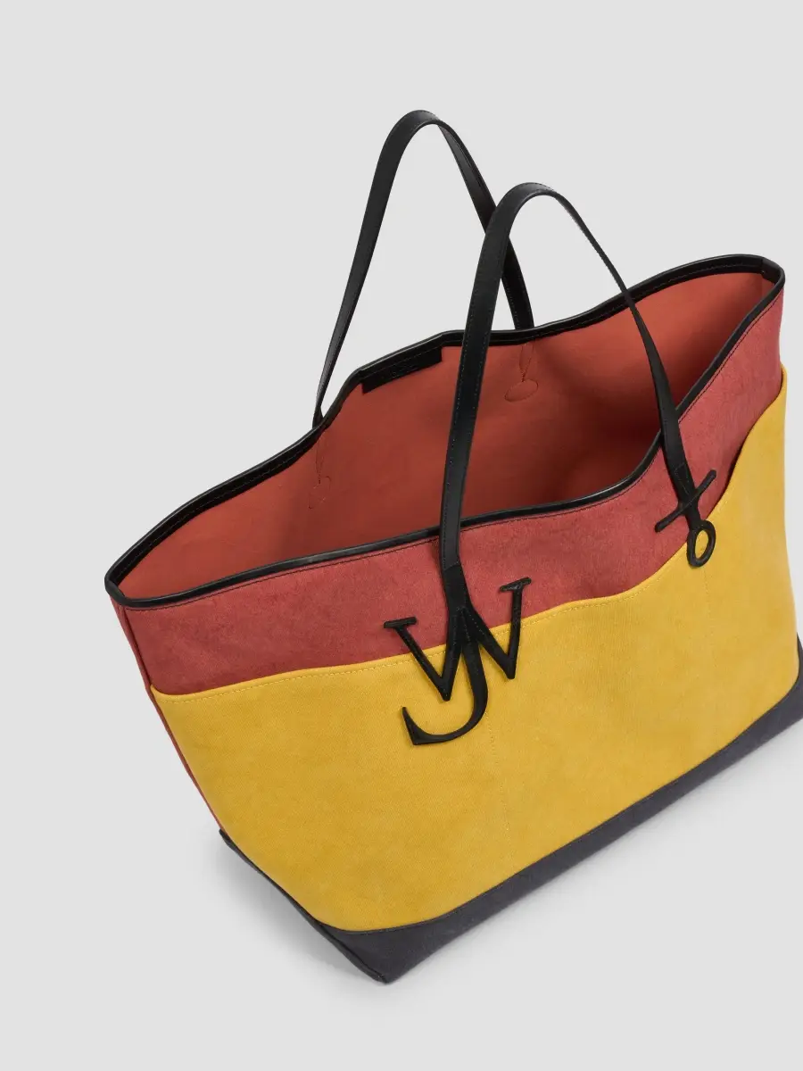 JW Anderson Men's XL Anchor Canvas & Leather Tote Bag | Thumbnail 3 JW Anderson Men's XL Anchor Canvas & Leather Tote Bag | Thumbnail 3