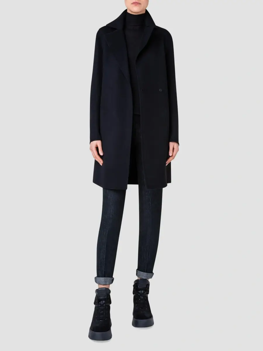 Akris Women's Bera Double-Faced Cashmere Car Coat | Thumbnail 2 Akris Women's Bera Double-Faced Cashmere Car Coat | Thumbnail 2