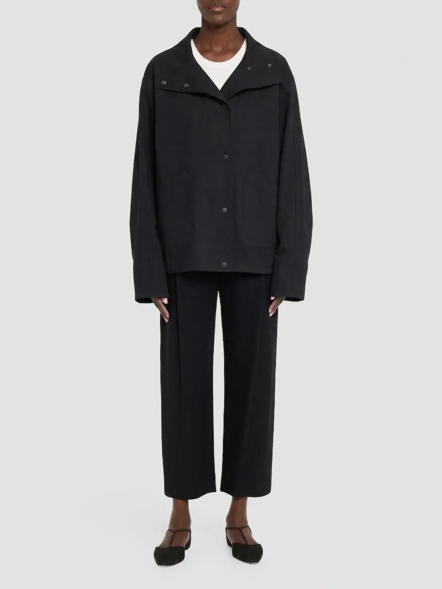 TOTEME Women's Organic Cotton-Blend Stand-Collar Jacket | Thumbnail 2 TOTEME Women's Organic Cotton-Blend Stand-Collar Jacket | Thumbnail 2
