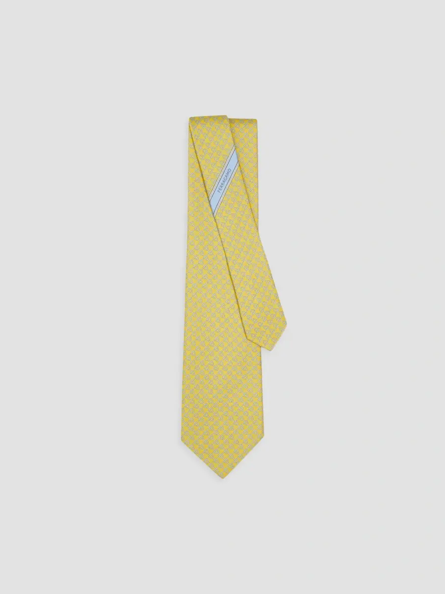 Ferragamo Men's Gancini Silk Tie | Thumbnail 2