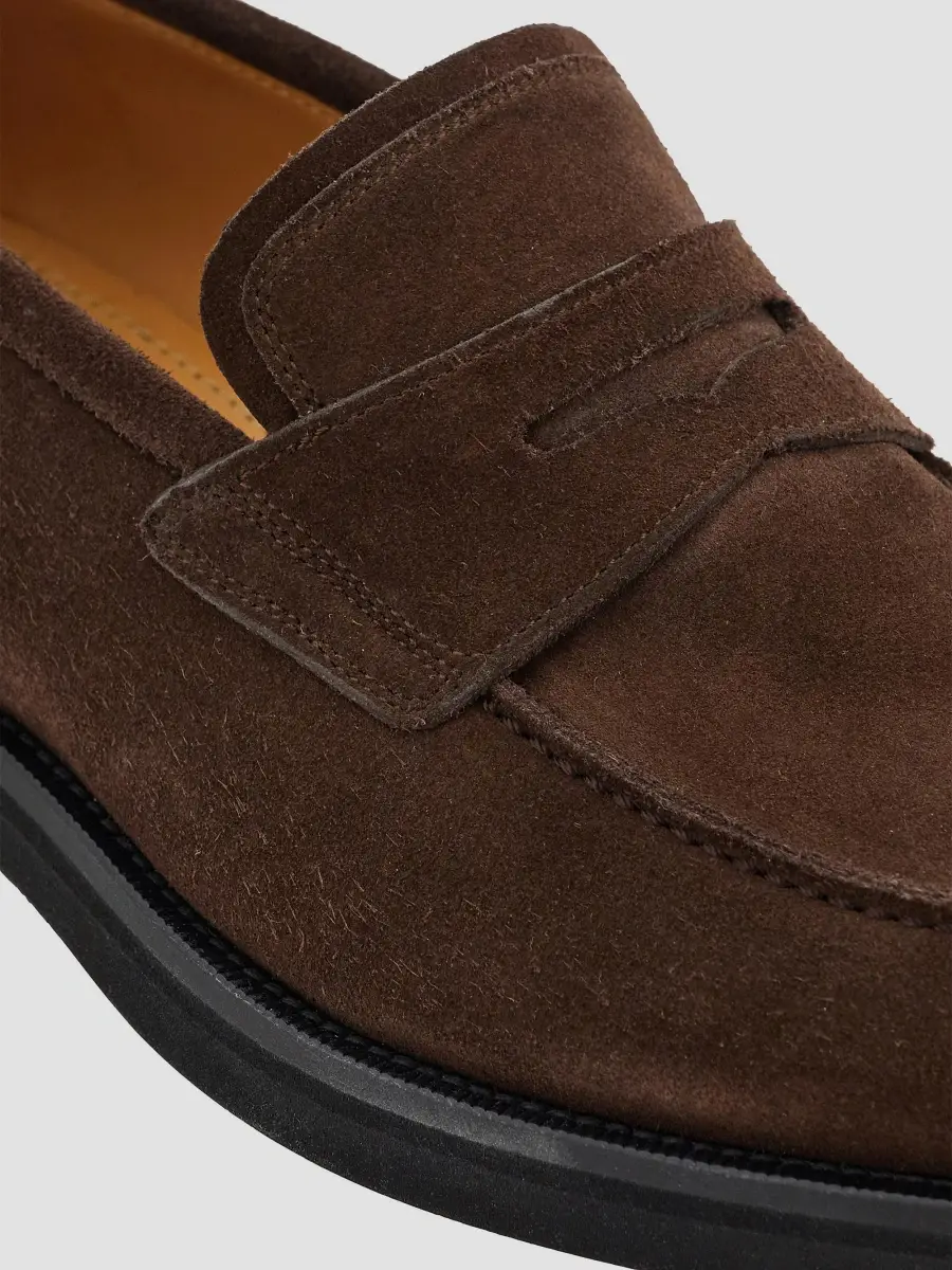 Ferragamo Women's Stefanovit Suede Penny Loafers | Thumbnail 6 Ferragamo Women's Stefanovit Suede Penny Loafers | Thumbnail 6