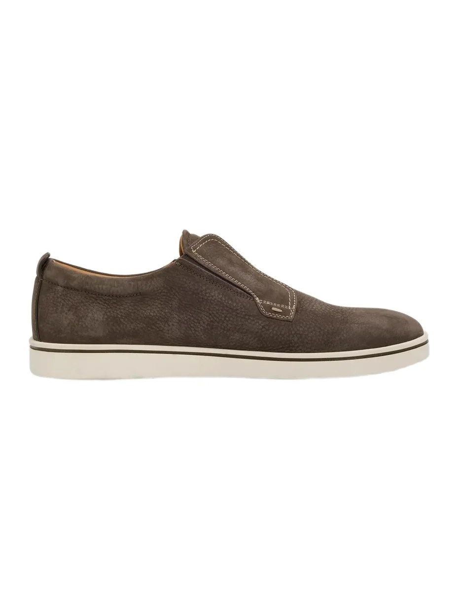 Ferragamo Men's Alfievit Suede Slip-On Sneakers