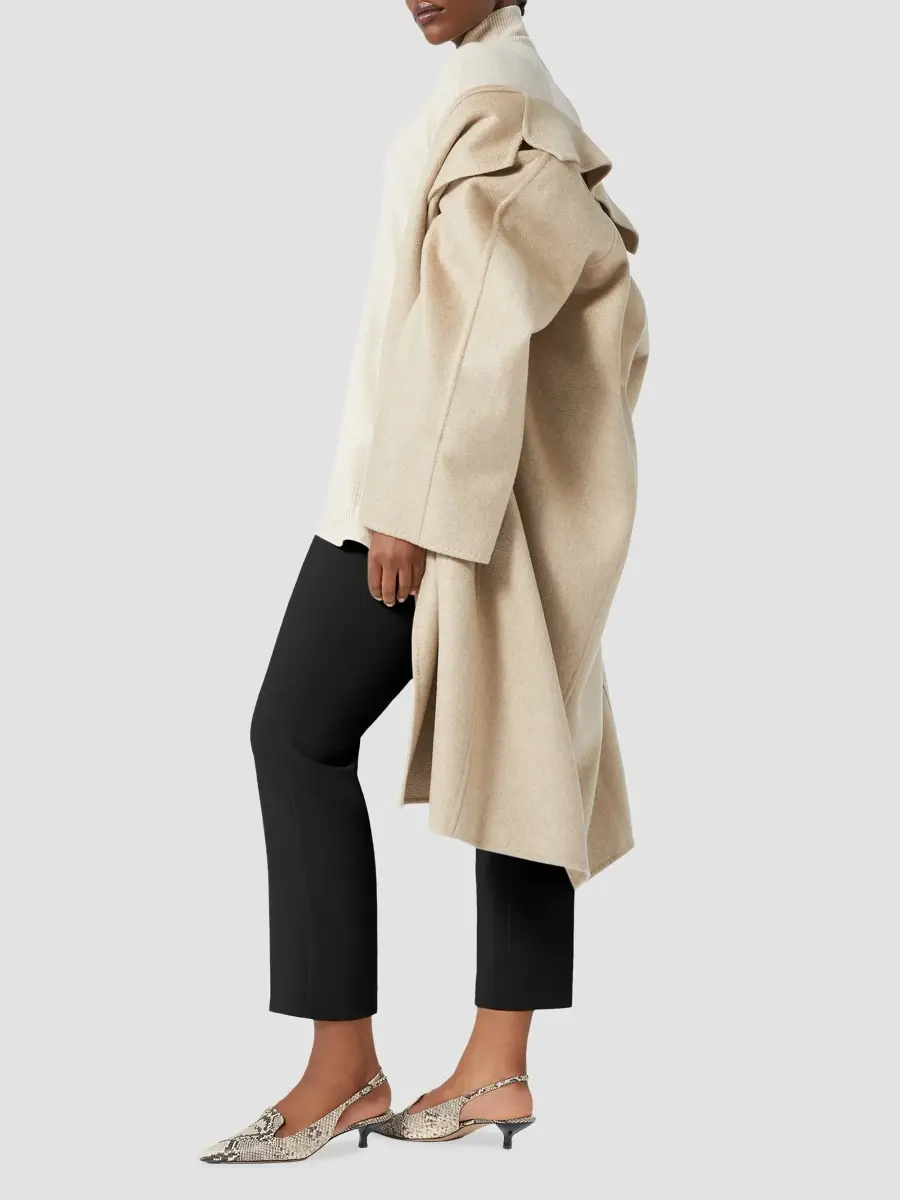 Marina Rinaldi Women's Double Sided Pure Cashmere Coat | Thumbnail 2 Marina Rinaldi Women's Double Sided Pure Cashmere Coat | Thumbnail 2