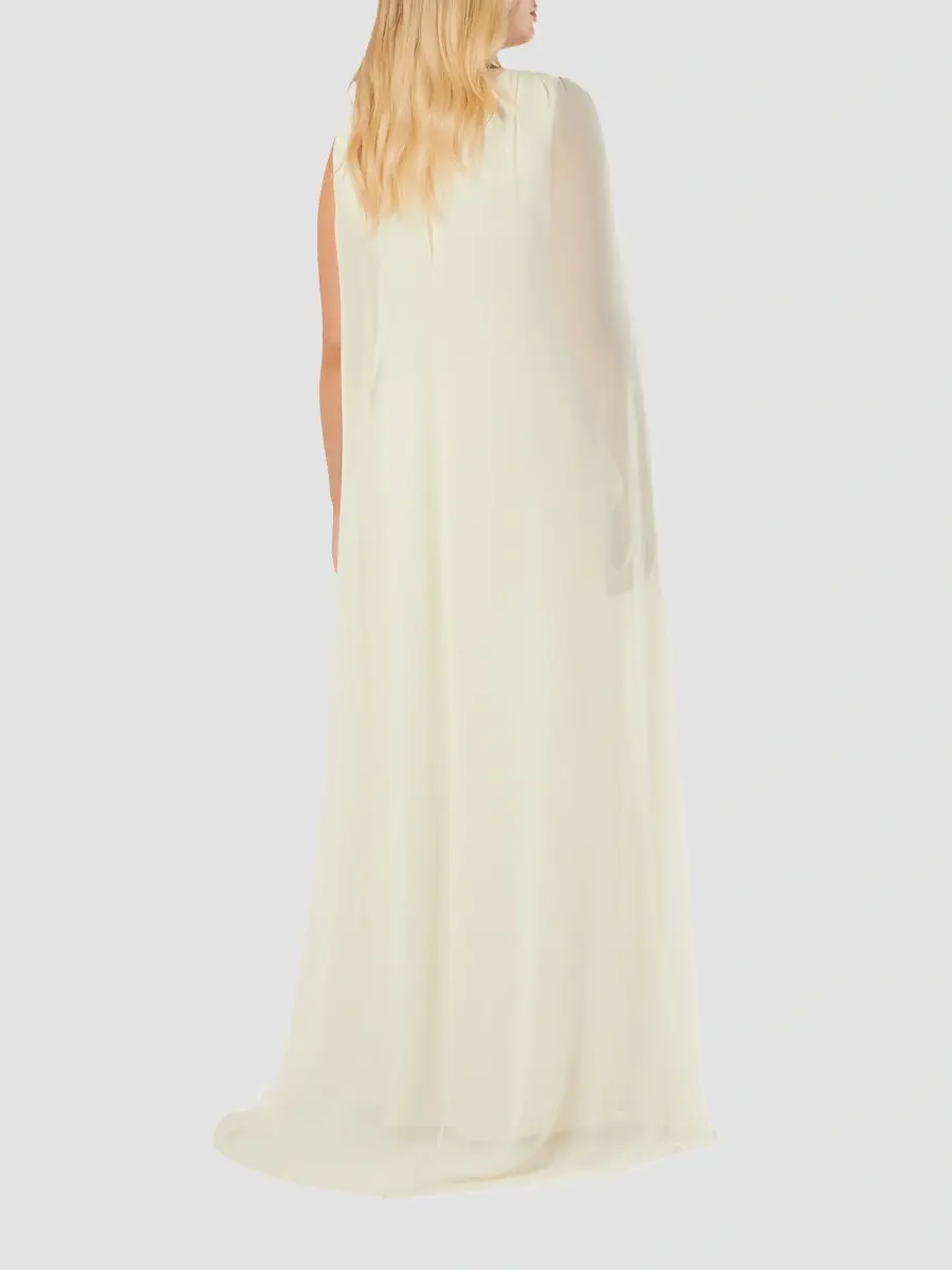 Marina Rinaldi Women's Embroidered Cady Dress | Thumbnail 4 Marina Rinaldi Women's Embroidered Cady Dress | Thumbnail 4