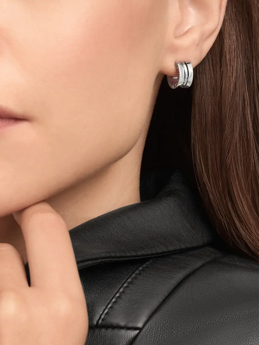 BVLGARI Women's B. zero1 18K White Gold Single Earring | Thumbnail 2