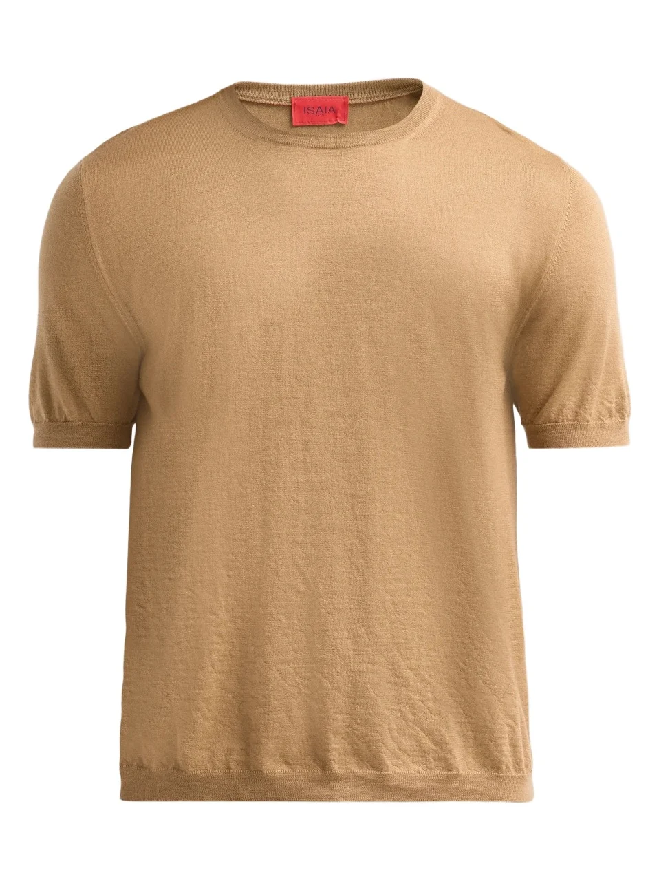 Isaia Men's Cashmere-Silk Short-Sleeve Shirt