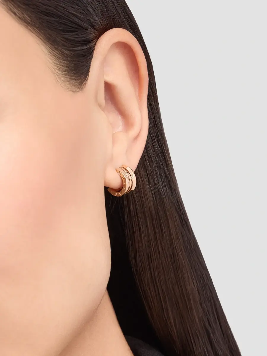 BVLGARI Women's B. zero1 18K Rose Gold Single Earring | Thumbnail 3