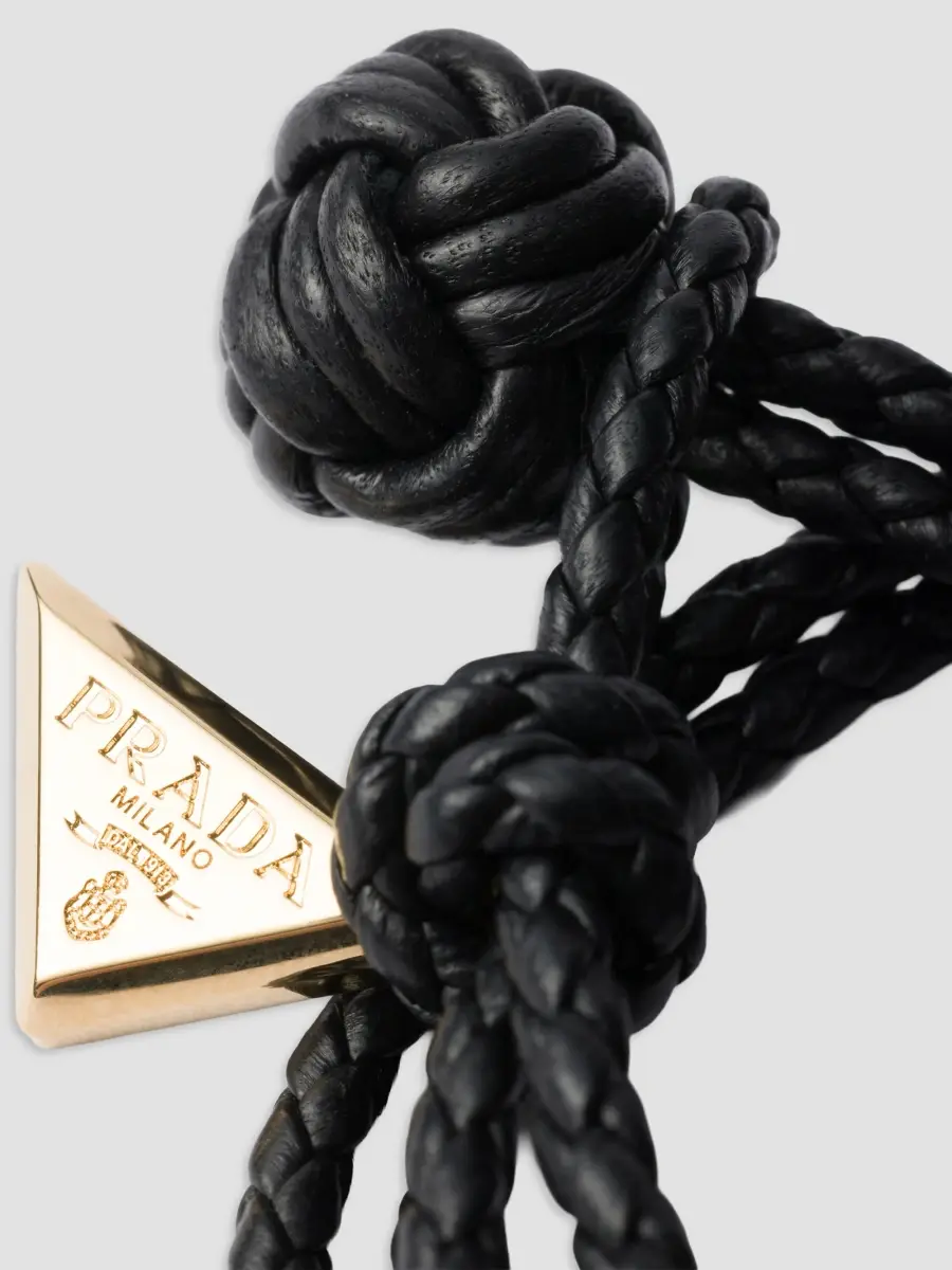 Prada Women's Braided Nappa Leather Bracelet | Thumbnail 2 Prada Women's Braided Nappa Leather Bracelet | Thumbnail 2