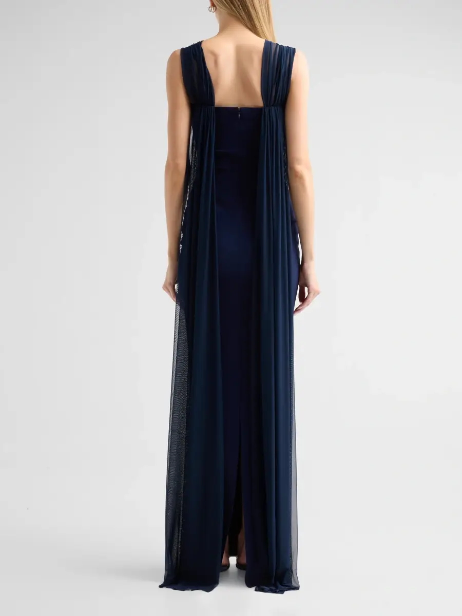 Chiara Boni La Petite Robe Women's Eridani Mesh-Panel Jersey Maxi Dress | Thumbnail 3 Chiara Boni La Petite Robe Women's Eridani Mesh-Panel Jersey Maxi Dress | Thumbnail 3
