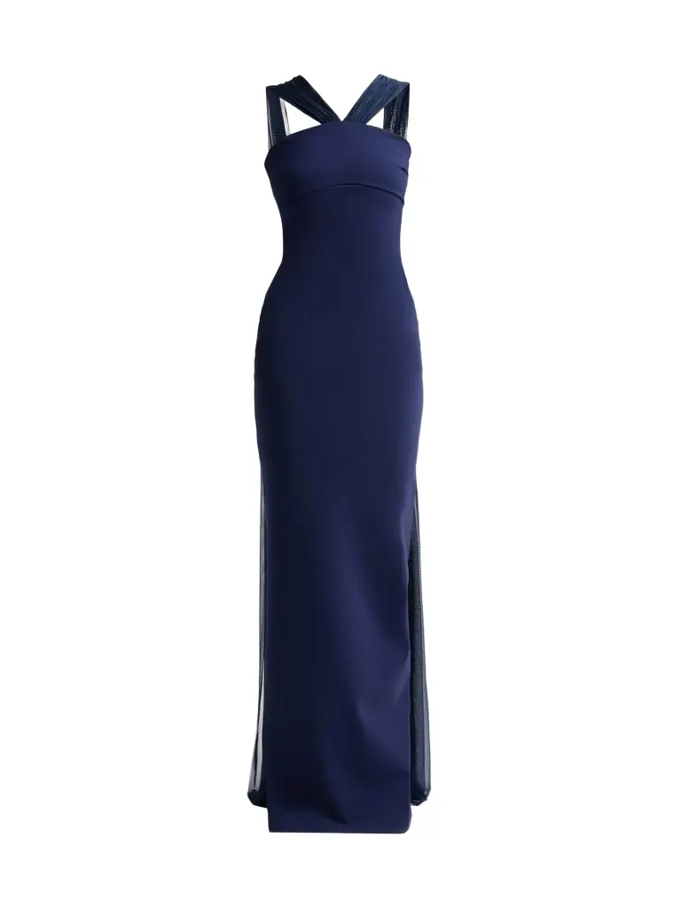 Chiara Boni La Petite Robe Women's Eridani Mesh-Panel Jersey Maxi Dress