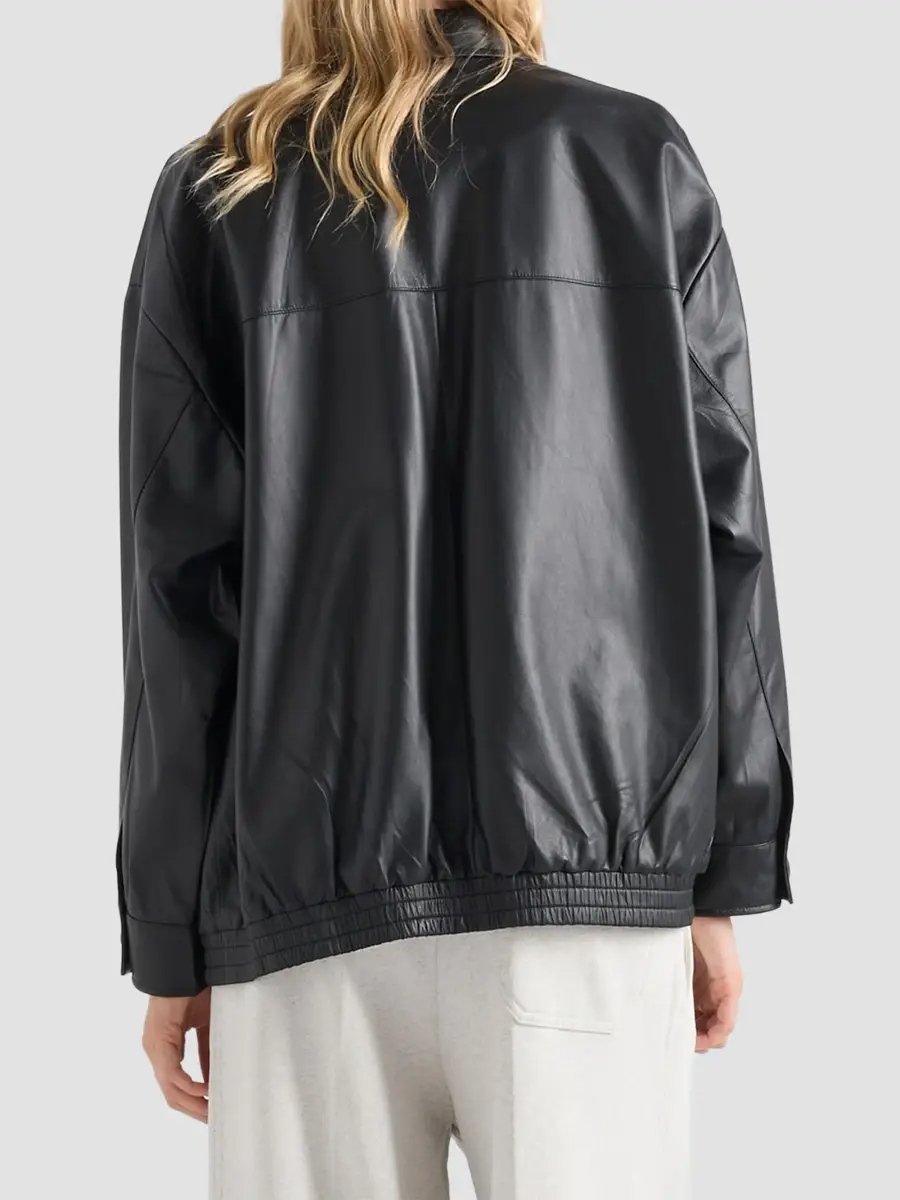 Prada Women's Nappa Leather Jacket | Thumbnail 4 Prada Women's Nappa Leather Jacket | Thumbnail 4