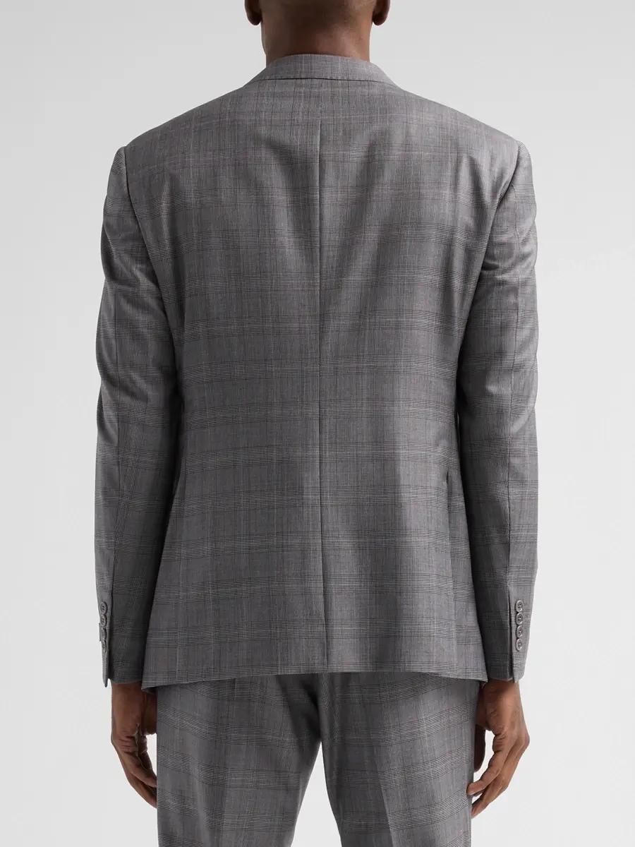 Emporio Armani Men's Glen Check Wool Single-Breasted Suit | Thumbnail 3 Emporio Armani Men's Glen Check Wool Single-Breasted Suit | Thumbnail 3