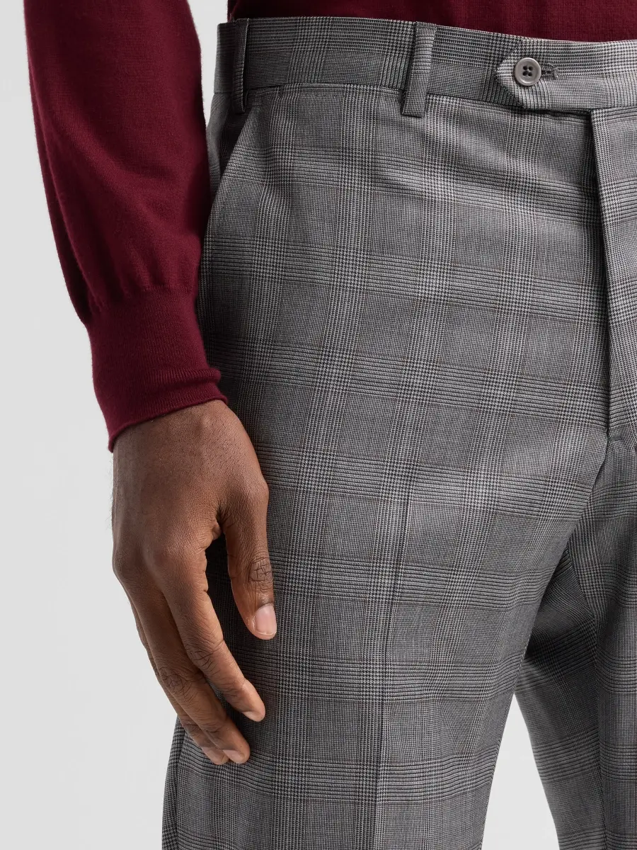 Emporio Armani Men's Glen Check Wool Single-Breasted Suit | Thumbnail 10 Emporio Armani Men's Glen Check Wool Single-Breasted Suit | Thumbnail 10