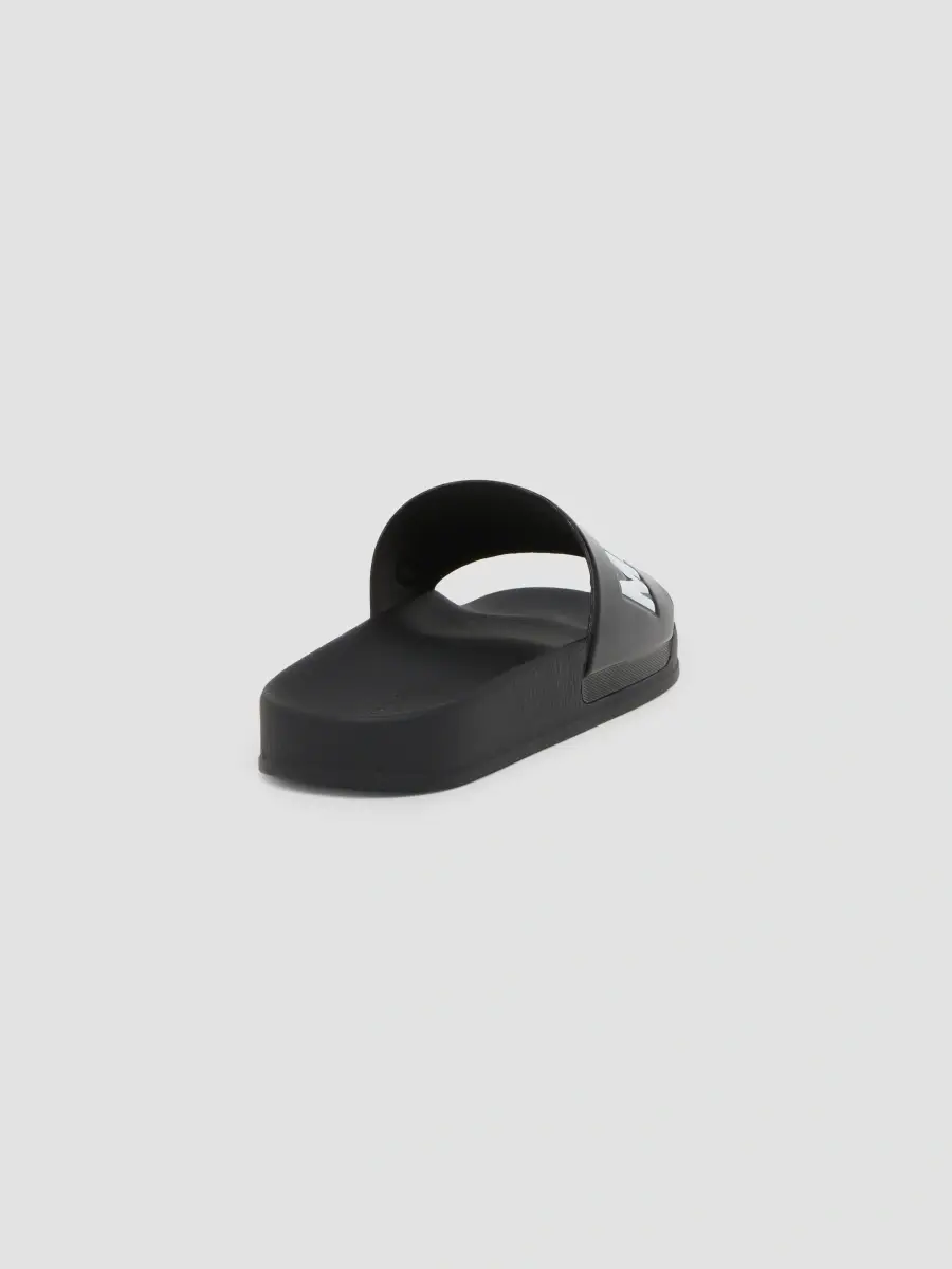 MOSCHINO Men's Logo Pool Slides | Thumbnail 2 MOSCHINO Men's Logo Pool Slides | Thumbnail 2