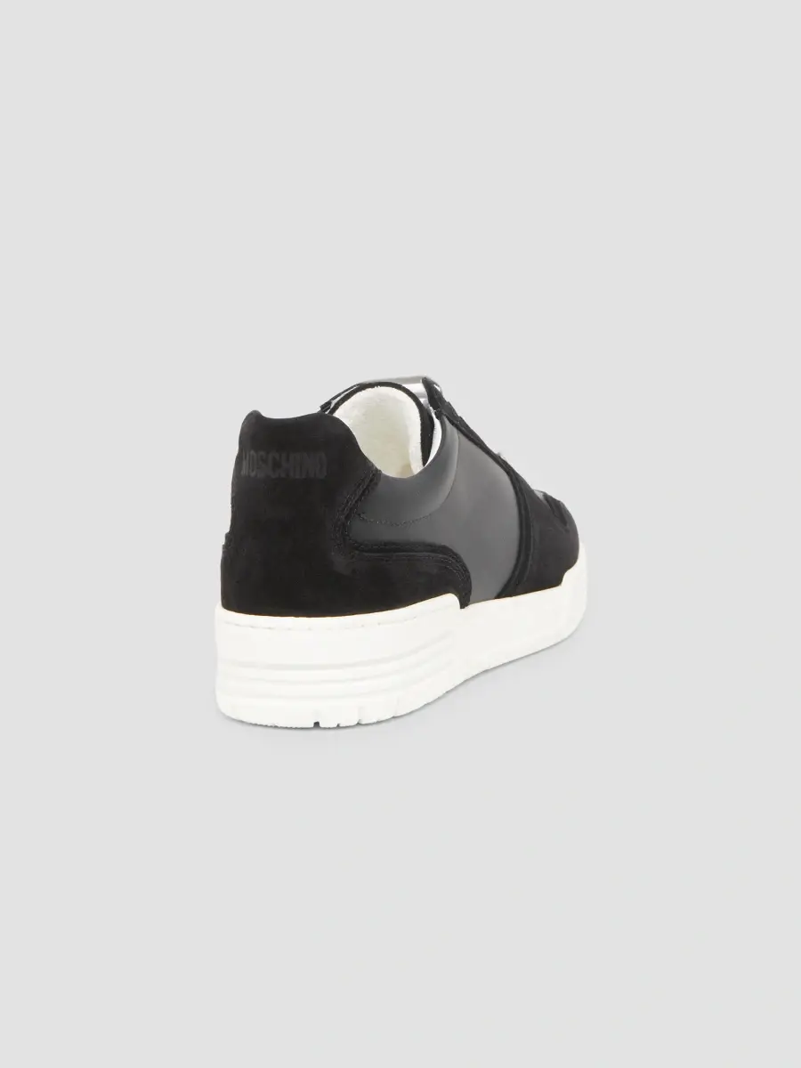 MOSCHINO Men's Leather Low-Top Sneakers | Thumbnail 2 MOSCHINO Men's Leather Low-Top Sneakers | Thumbnail 2